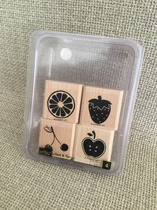 Tart and Tangy | Retired Wood Mount Stamp Set