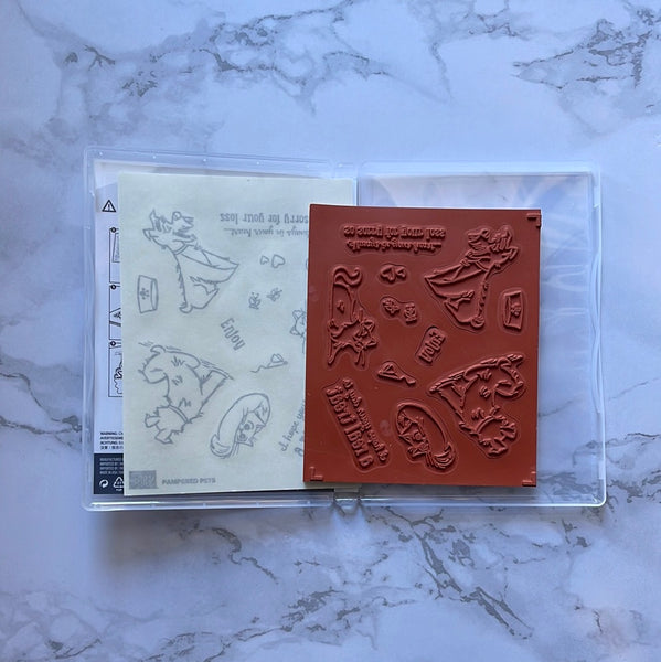 Pampered Pets | Retired Cling Mount Stamp Set | Stampin' Up!