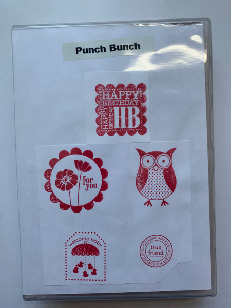 Punch Bunch | Retired Wood Mount Stamp Set | Stampin' Up!