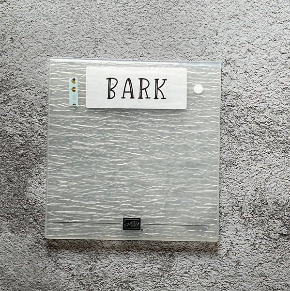 Bark (3D) Embossing Folder | Retired Embossing Folder | Stampin' Up!