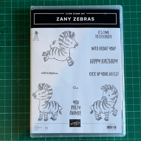 Zany Zebras | Retired Cling Mount Stamp Set | Stampin' Up!