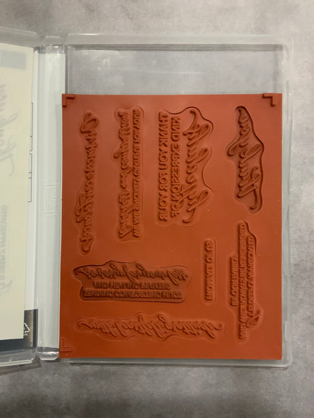 Kindness & Compassion | Retired Clear Mount Stamp Set | Stampin' Up!