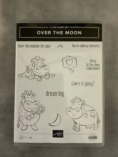 Over the Moon | Retired Cling Mount Stamp Set | Stampin' Up!
