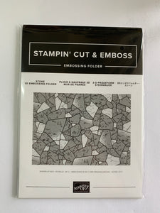 Stone 3D | Retired Sale-a-Bration 2020 Embossing Folder | Stampin' Up!