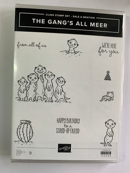 The Gangs all Meer | Saleabration 2020 | Retired Cling Mount Stamp Set | Stampin' Up!