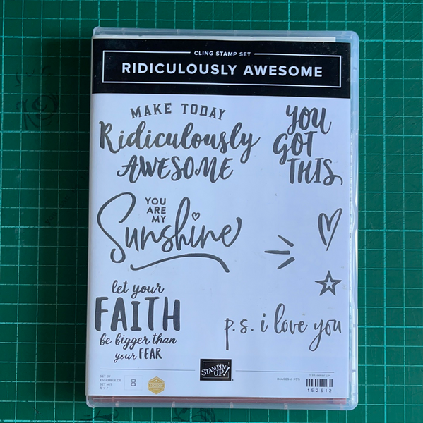 Ridiculously Awesome | Retired Cling Mount Stamp Set | Stampin' Up!