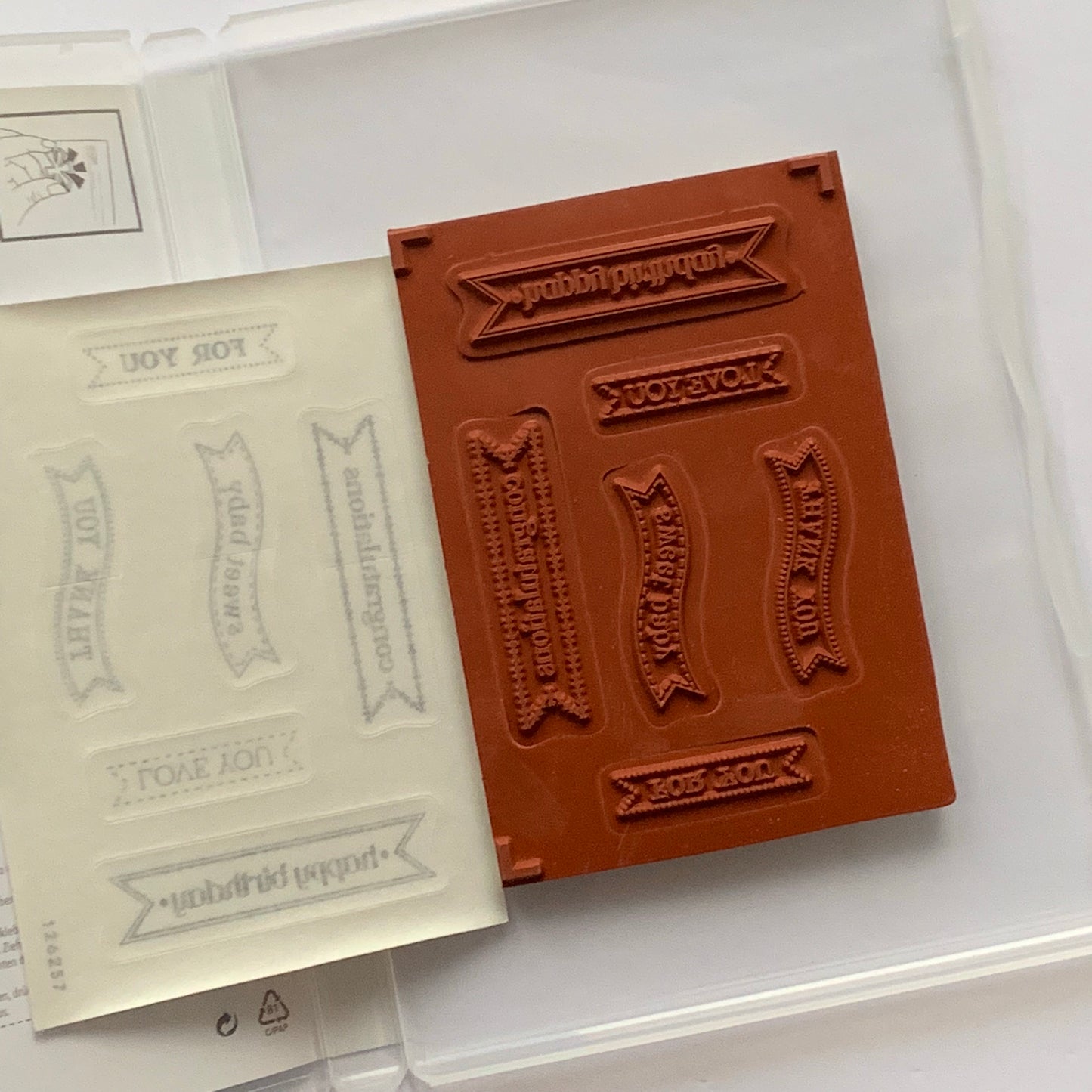 Itty Bitty Banners | Retired Clear Mount StampSet | Stampin' Up!