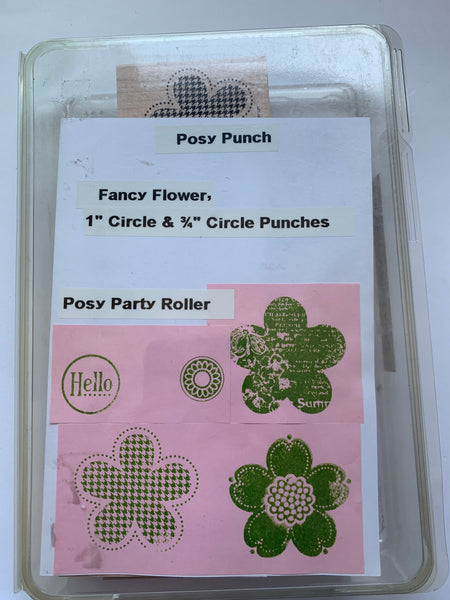 Posy Punch | Retired Wood Mount Stamp Set | Stampin' Up!