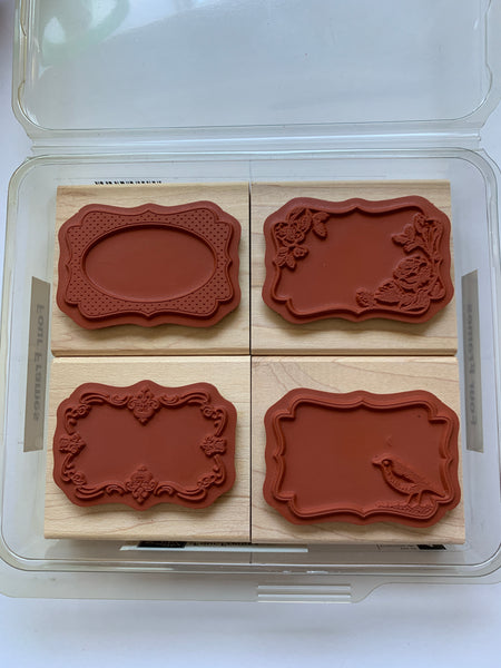 Four Frames | Retired Wood Mount Stamp Set | Stampin' Up!