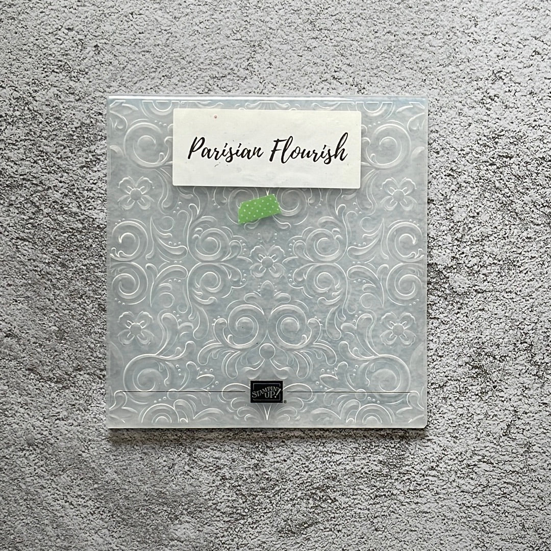 Parisian Flourish (3D) Embossing Folder | Retired Embossing Folder | Stampin' Up!