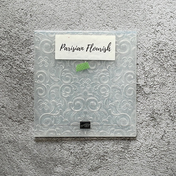 Parisian Flourish (3D) Embossing Folder | Retired Embossing Folder | Stampin' Up!