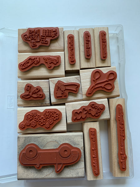 Road to Happiness | Retired Wood Mount Stamp Set | Stampin' Up!