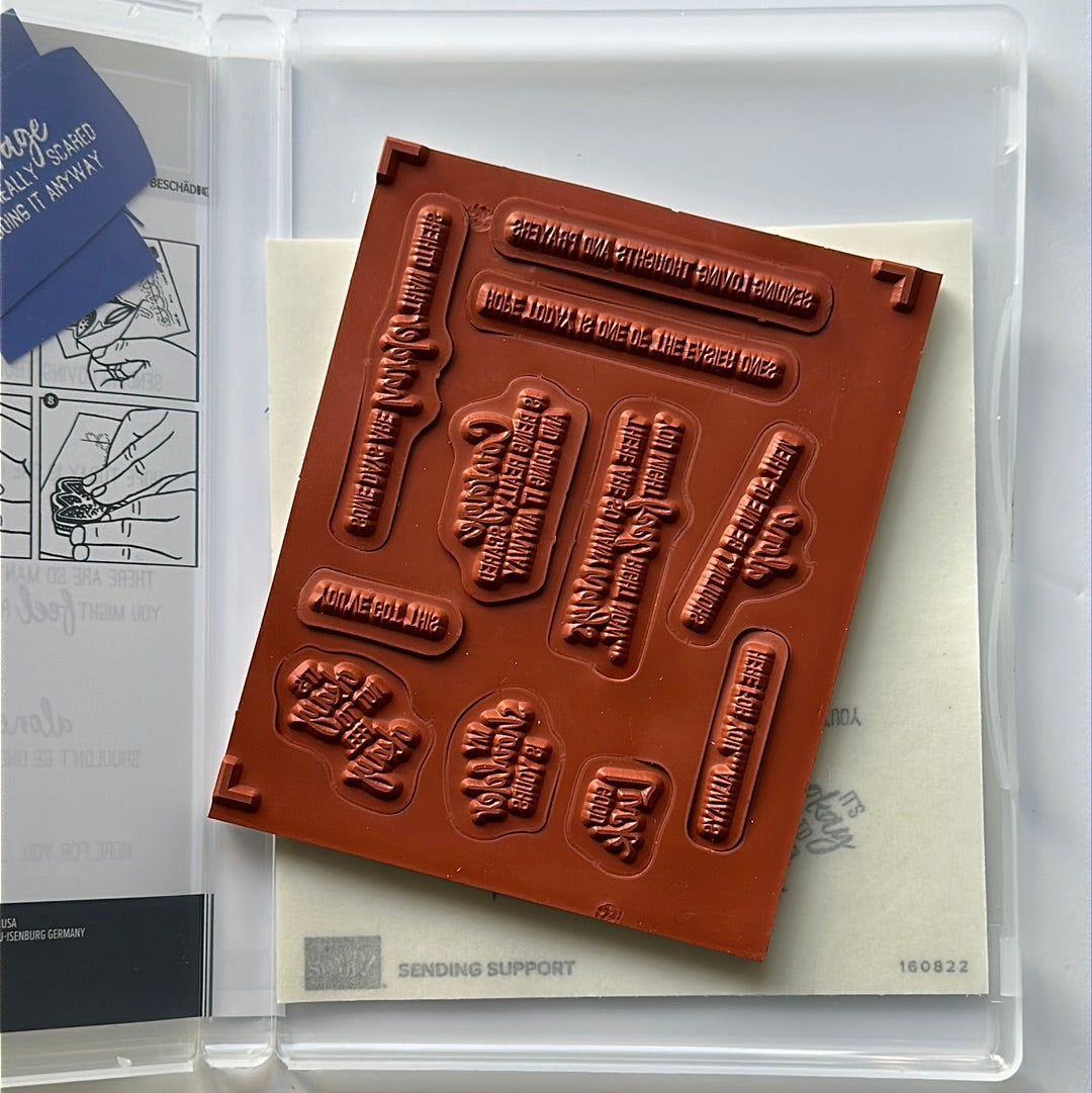 Sending Support | Retired Cling Mount Stamp Set | Stampin' Up!