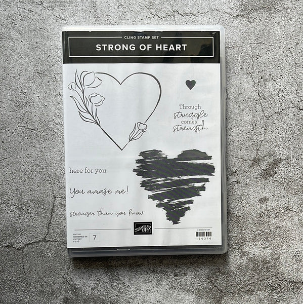 Strong of Heart | Retired Cling Mount Stamp Set | Stampin' Up!