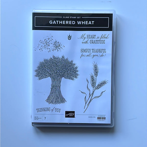 Gathered Wheat | Retired Cling Mount Stamp Set | Stampin' Up!