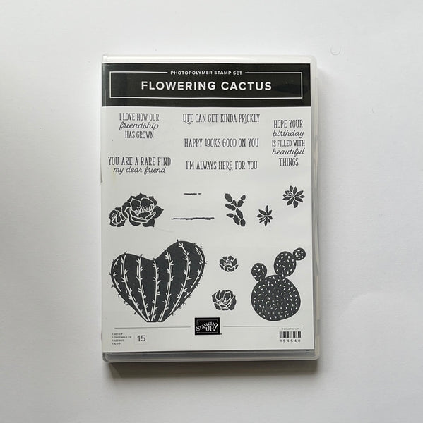 Flowering Cactus | Retired Photopolymer Stamp Set | Stampin' Up!