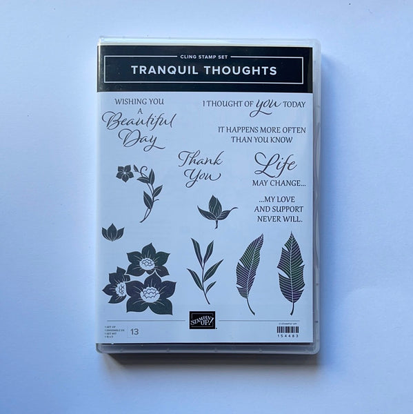 Tranquil Thoughts | Retired Cling Mount Stamp Set | Stampin' Up!