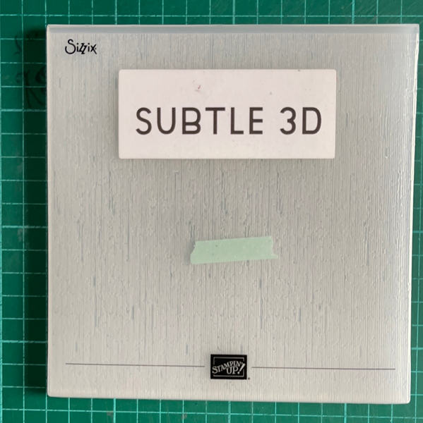 Subtle 3D Embossing Folder | Retired Embossing Folder | Stampin' Up!