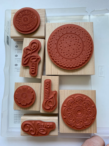 Lacy and Lovely | Retired Wood Mount Stamp Set | Stampin' Up!