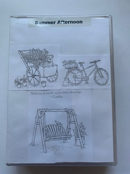 Summer Afternoon | Retired Wood Mount Stamp Set | Stampin' Up!