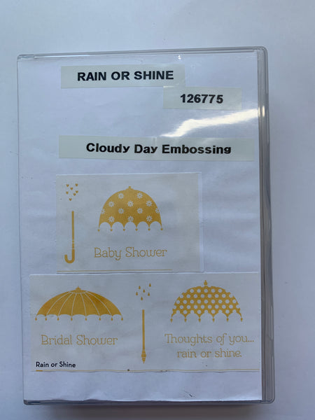 Rain of Shine | Retired Wood Mount Stamp Set | Stampin' Up!