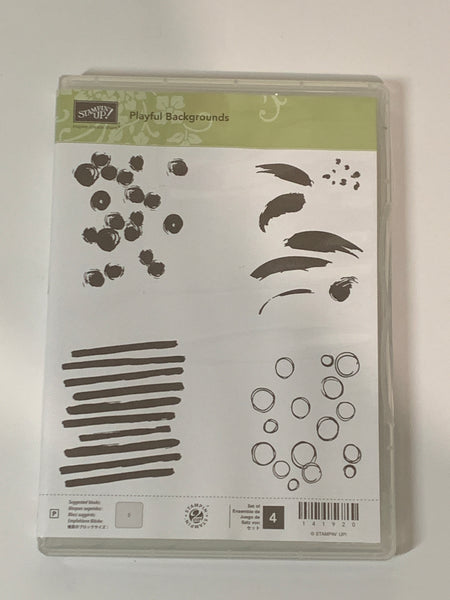 Playful Backgrounds | Retired Photopolymer Stamp Set | Stampin' Up!