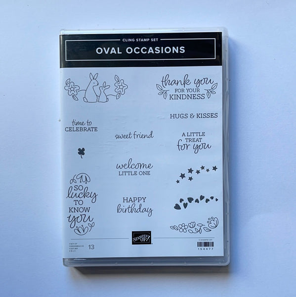 Oval Occasions | Retired Cling Mount Stamp Set | Stampin' Up!