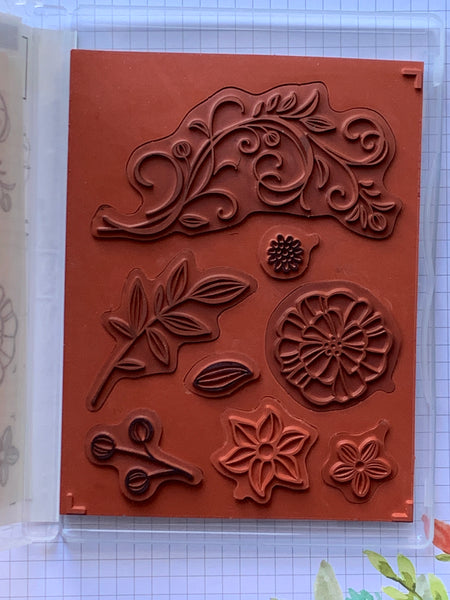 Falling Flowers | Retired Clear Mount Stamp Set | Stampin' Up!