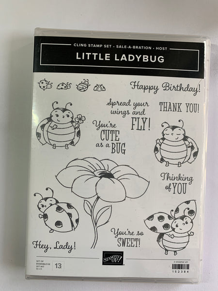 Little Ladybug | Saleabration 2020 | Retired Cling Mount Stamp Set | Stampin' Up!