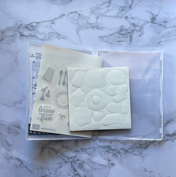 Brew Some Fun | Retired Cling Mount Stamp Set | Stampin' Up!