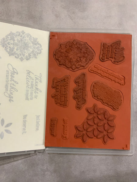 Tasteful Textures | Retired Cling Mount Stamp Set | Stampin' Up!