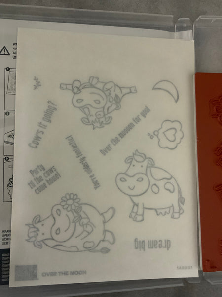 Over the Moon | Retired Cling Mount Stamp Set | Stampin' Up!