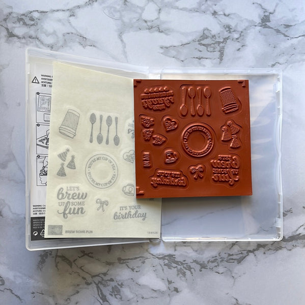 Brew Some Fun | Retired Cling Mount Stamp Set | Stampin' Up!