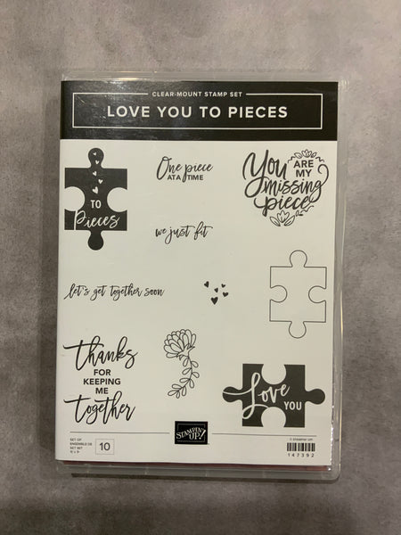Love You To Pieces | Retired Clear Mount Stamp Set | Stampin' Up!