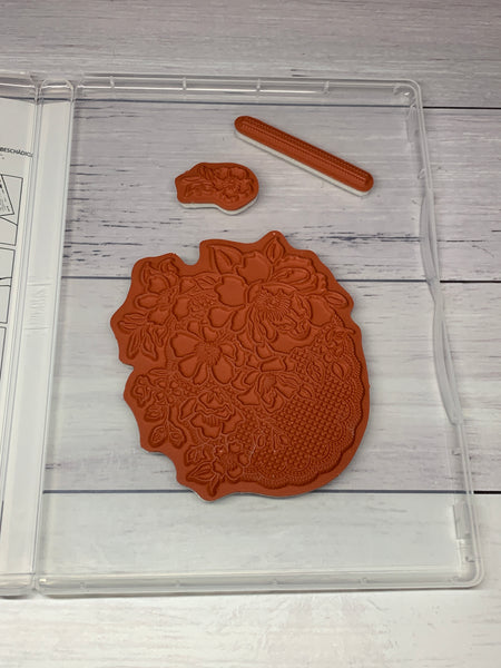 Lovely Lattice | Used Sale-a-Bration 2019 | Retired Cling Mount Stamp Set | Stampin' Up!
