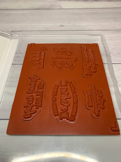 Part of Mt Story | Used Sale-a-Bration 2019 | Retired Cling Mount Stamp Set | Stampin' Up!