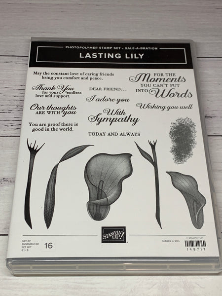 Lasting Lily | Used Sale-a-Bration 2019 | Retired Photopolymer Stamp Set | Stampin' Up!
