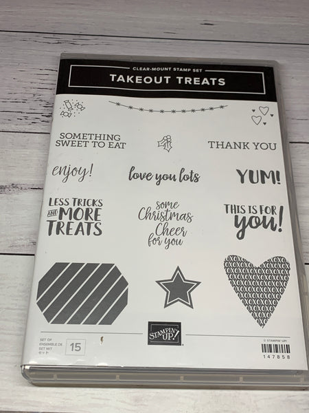 Takeout Treats | Retired Clear Mount Stamp Set | Stampin' Up!