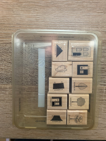 Good Neighbours | Retired Wood Mount Stamp Set | Stampin' Up!