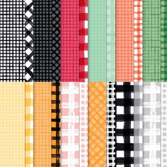 Gingham Cottage DSP | 12 Sheets | Retired Paper | Stampin' Up!