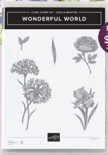 Wonderful World | Retired Cling Mount Stamp Set | Saleabration | Stampin' Up!